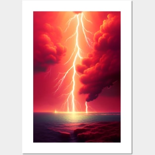Thunderstorm artwork Posters and Art